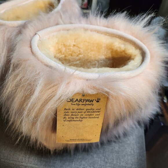 Bearpaw Pink Faux Fur Boots - Picture 3 of 3